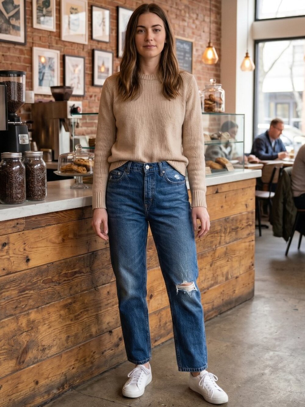PILCRO ANTHRO Distressed Blue Denim Sample Jeans Size 28 NWoT - Picture 3 of 7